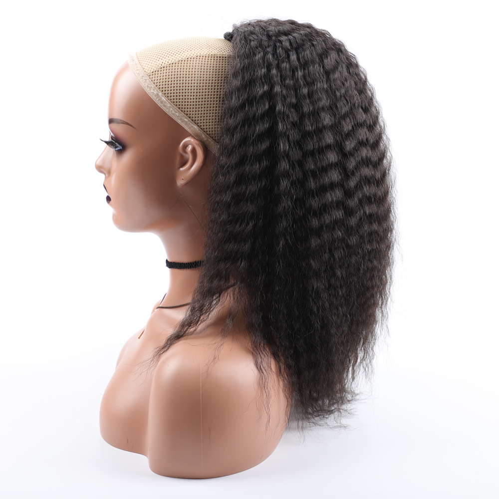 Drawstring Afro Curly Puff Ponytail - Nep synthetische trekkoord paardenstaart elastische haarverlenging