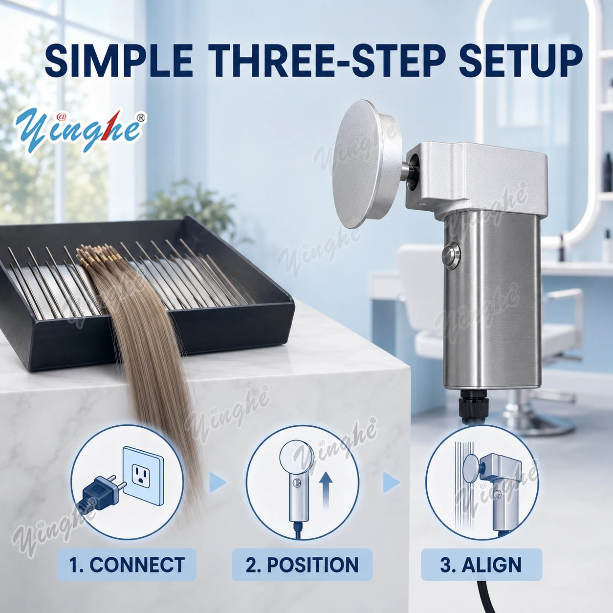Hair Bundles - Verbeterde automatische haar-uitlijner, Slider Pro haar-stijltang