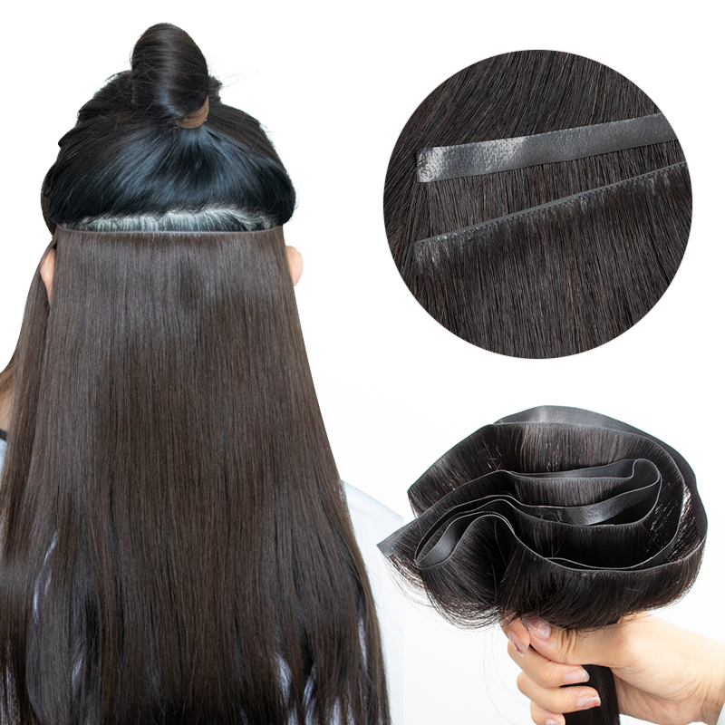 Invisible Tape In Extensions Real Hair - Onzichtbare lange tape PU-inslag Menselijk haarbundels