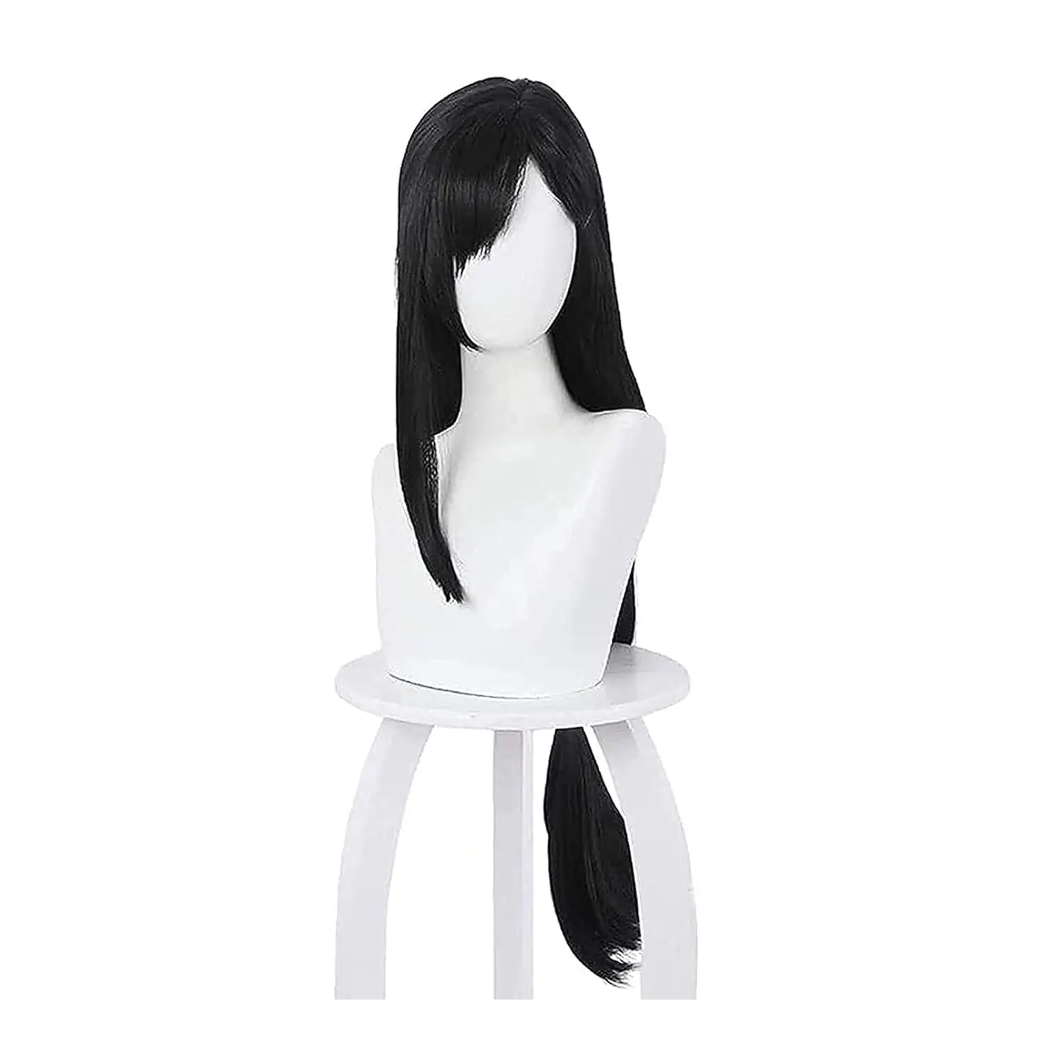 Synthetic Braided Wigs For Black Women - Tifa Lockhart Cosplaypruik Anime Lang Zwart
