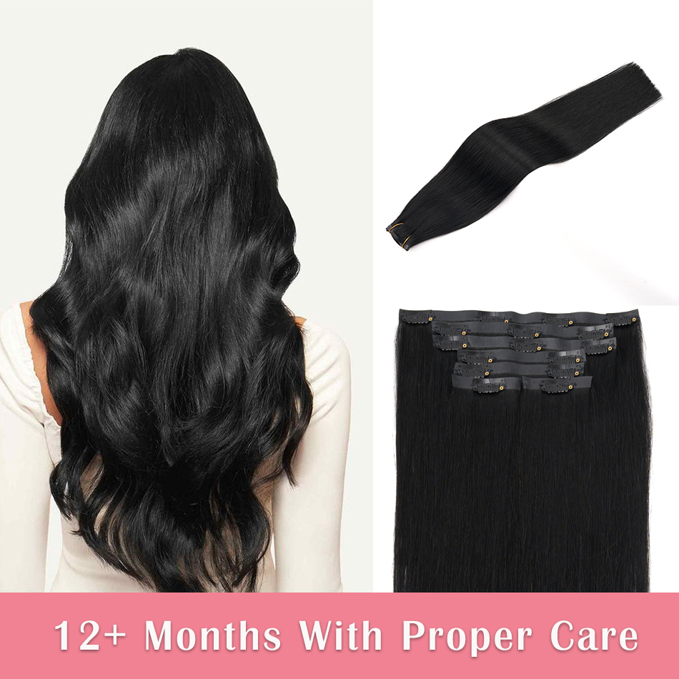 Seamless Clip In Hair Extensions Human Hair - Naadloze Clip-in Haar Extensions Echt Menselijk