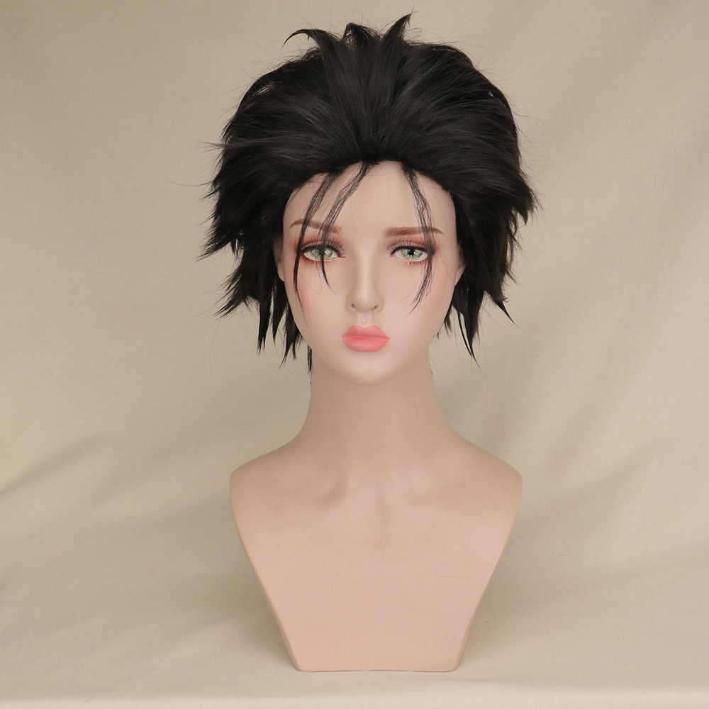 Synthetic Braided Wigs For Black Women - Anime Hiromi Higuruma Cosplay Pruik Zwart