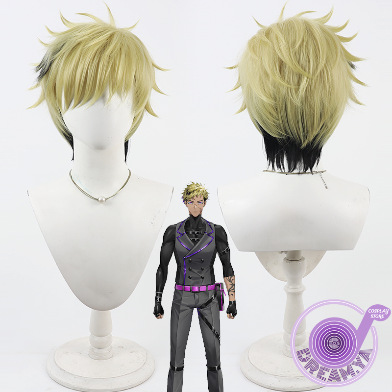 Synthetic Wigs - Vantacrow Bringer Cosplay Pruik Vtuber Geel