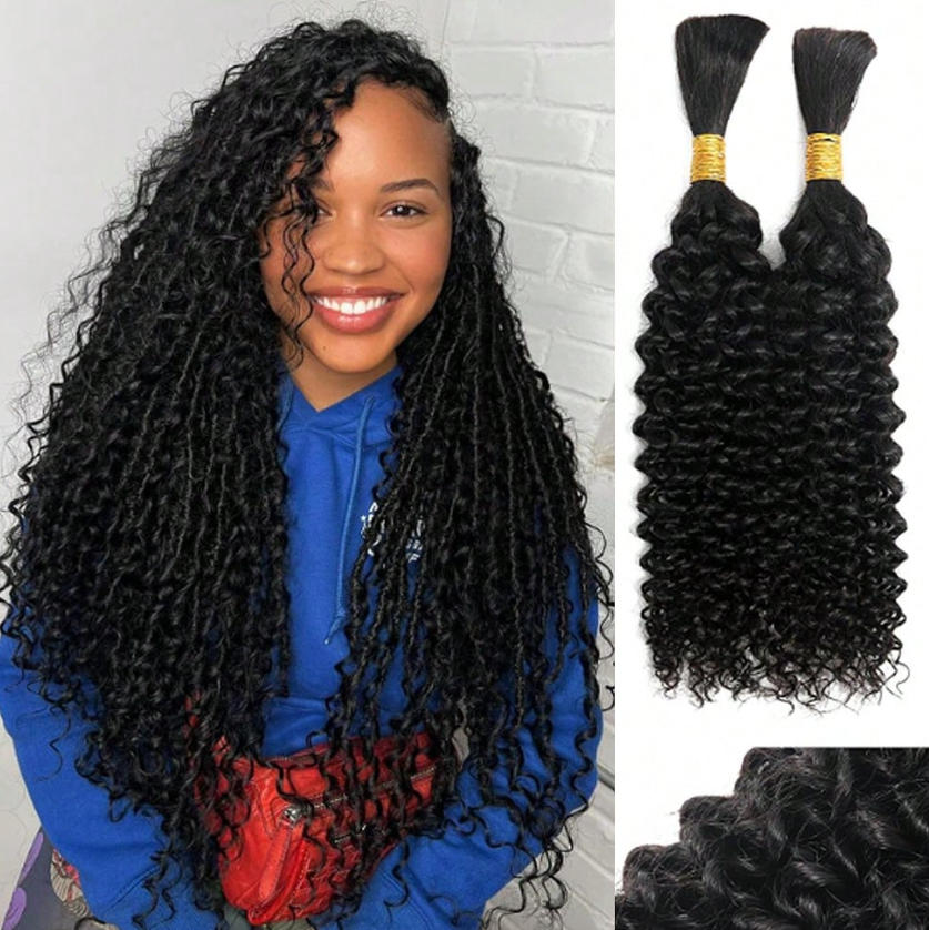 Water Wave Bulk Human Hair For Braiding - Haar zonder weft voor vlechten, bulk,