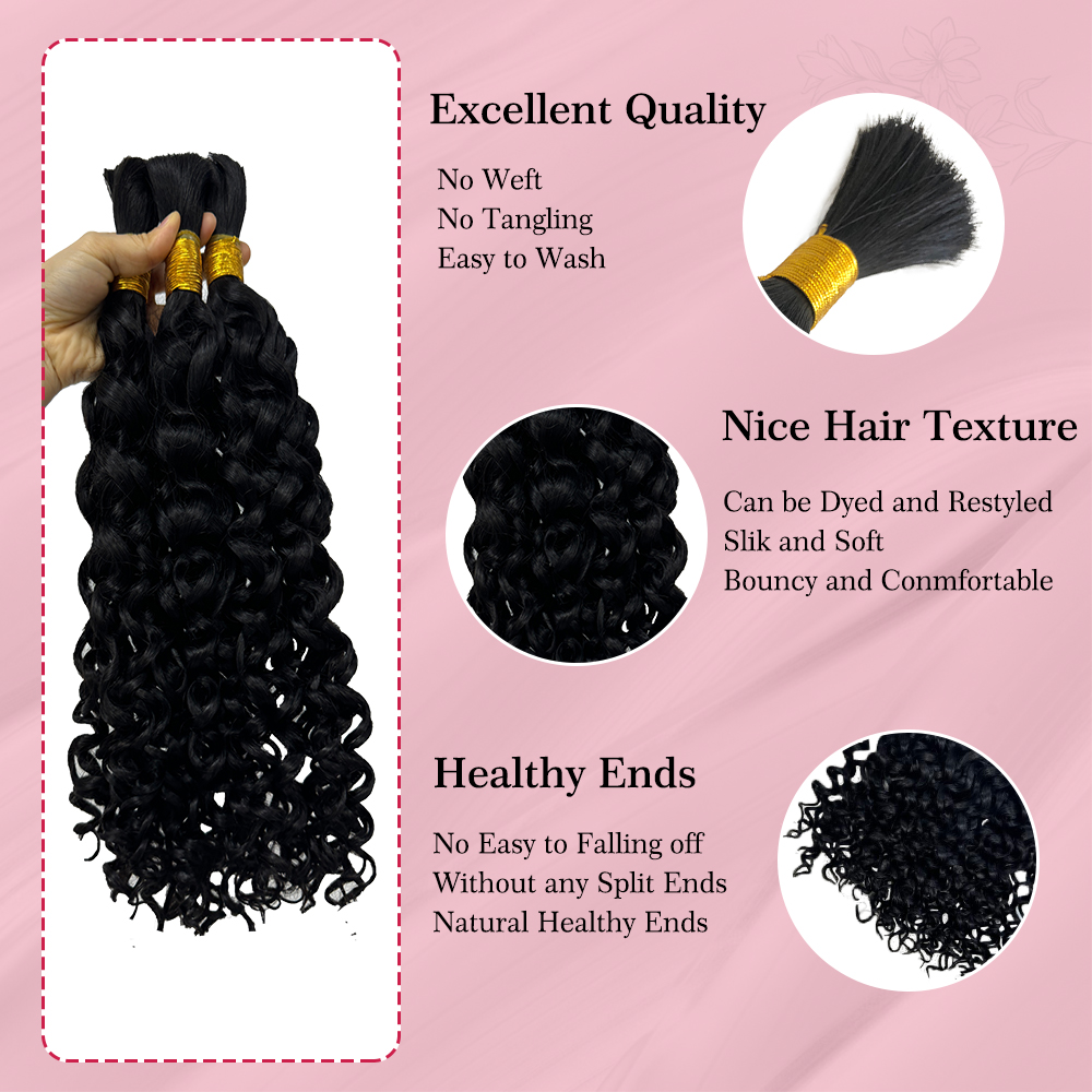 Ali Queen Haar Water Wave Bulk - Water Wave Bulk Human Hair For Braiding recensie en prijs