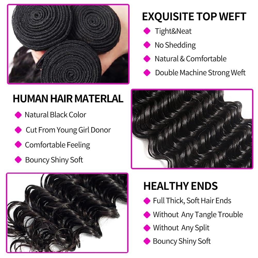 Deep Wave Haar Bundels met Clo - Deep Wave 3 Bundles With Closure recensie en prijs