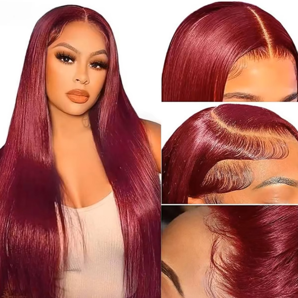 99J Bourgondische Zijdezachte  - Lace Front Wigs recensie en prijs