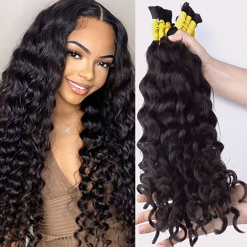 Super Frans bulk haar voor vle - Water Wave Bulk Human Hair For Braiding recensie en prijs