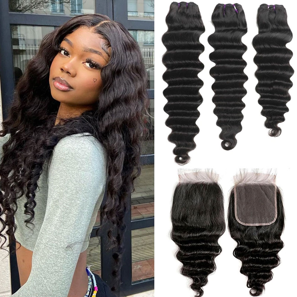 Losse Deep Wave Bundels Met Sl - Deep Wave 3 Bundles With Closure recensie en prijs