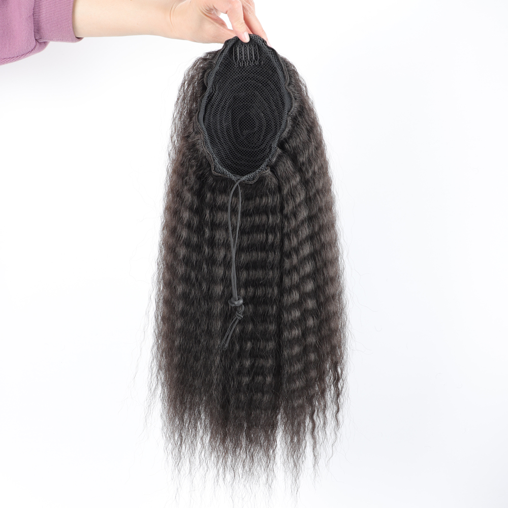 Nep synthetische trekkoord paa - Drawstring Afro Curly Puff Ponytail recensie en prijs