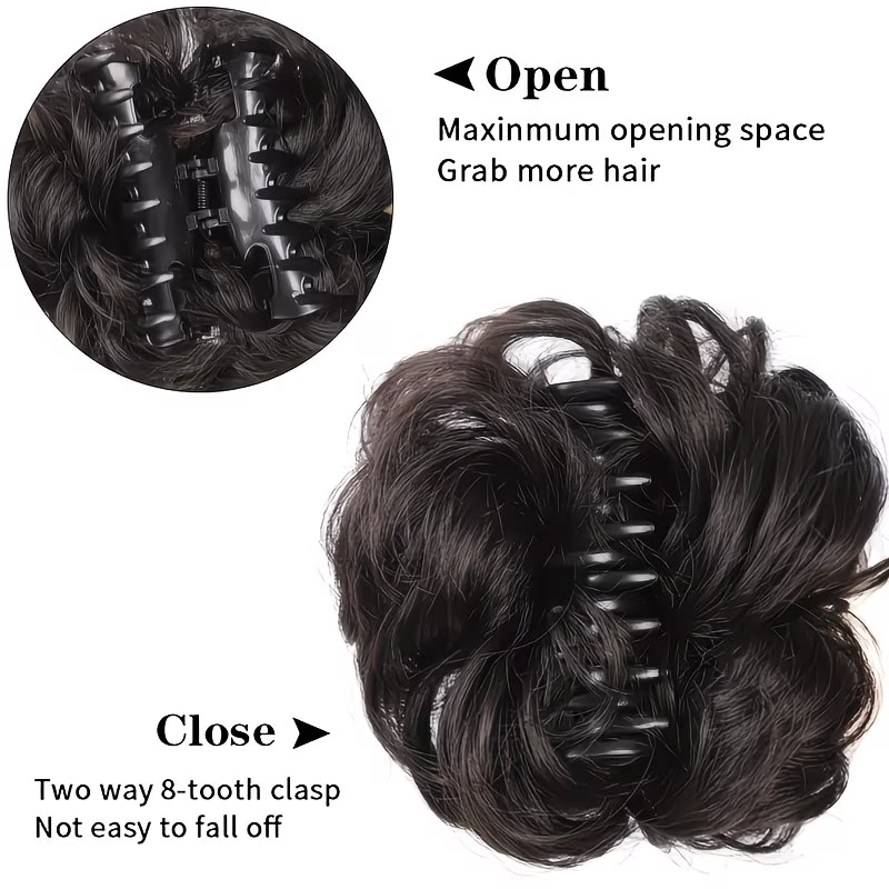 Synthetisch rommelig knotje, k - Claw Clip Messy Bun Hair Piece recensie en prijs