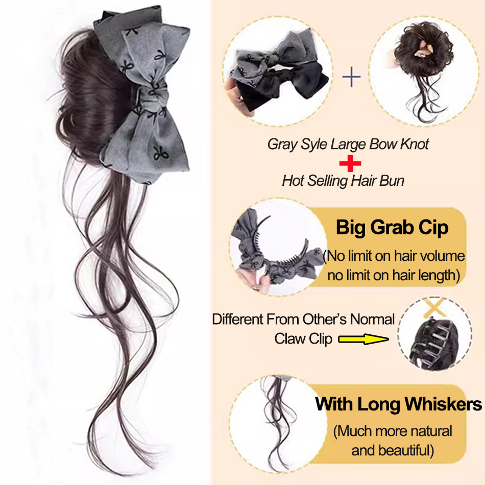 Synthetisch Haar Broodje Haarv - Claw Clip Messy Bun Hair Piece recensie en prijs