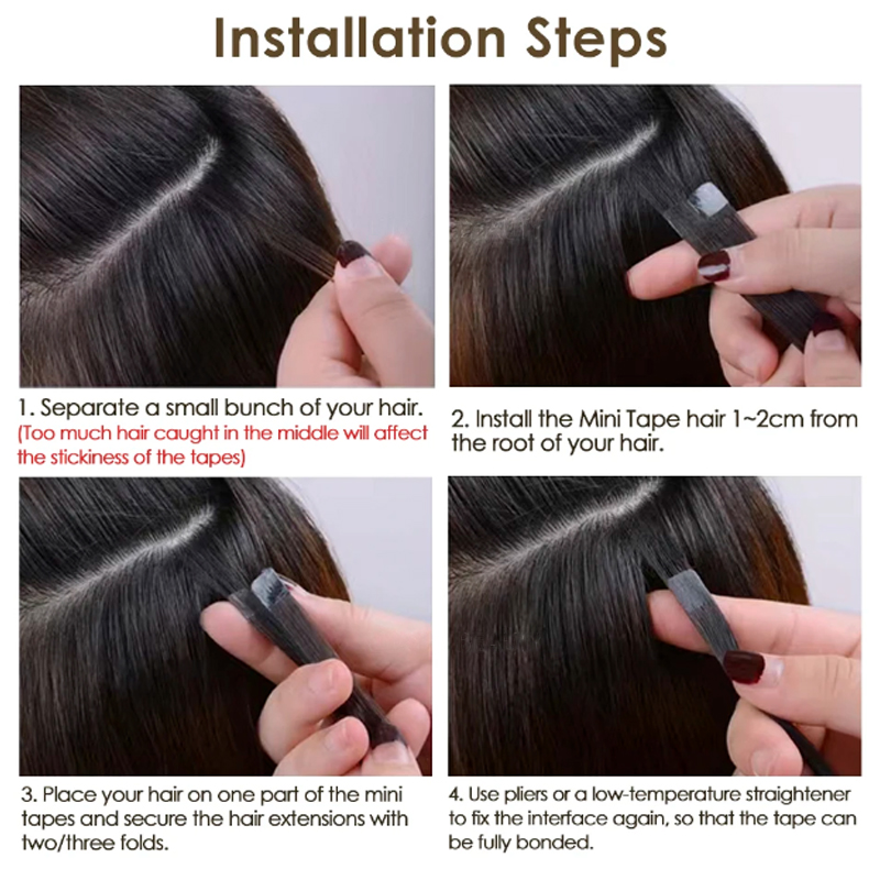 Mini Tape Hair Extensions Echt - Invisible Tape In Extensions Real Hair recensie en prijs