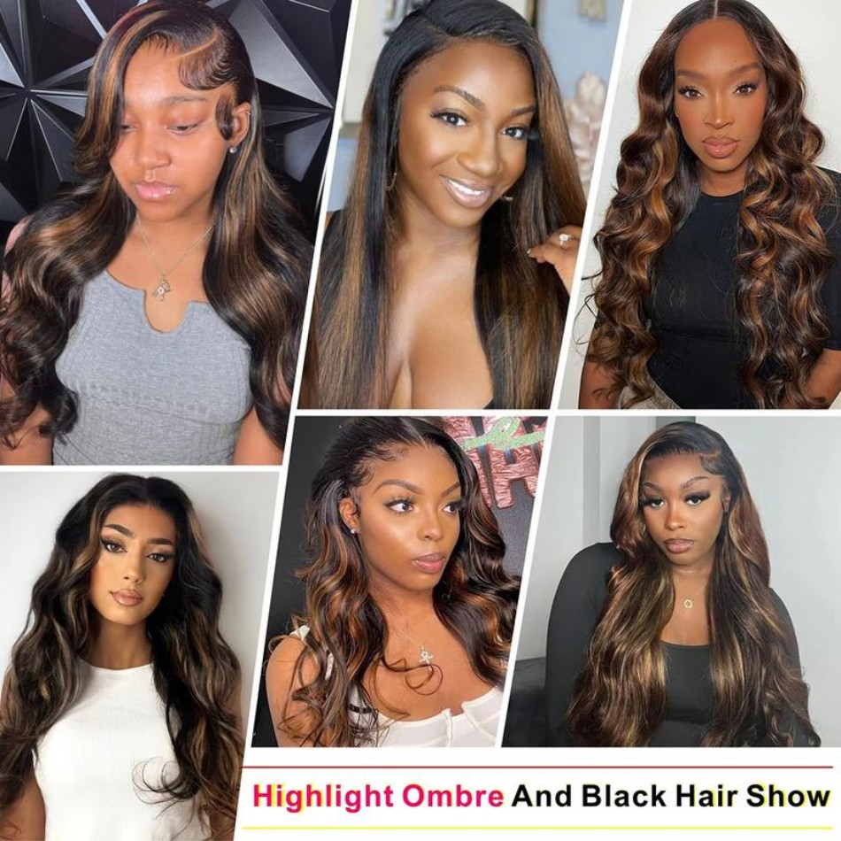 P1B30 Highlight Ombre Body Wav - Human Hair Wigs recensie en prijs