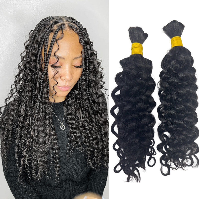 Mensenhaar voor boho vlechten, - Water Wave Bulk Human Hair For Braiding recensie en prijs