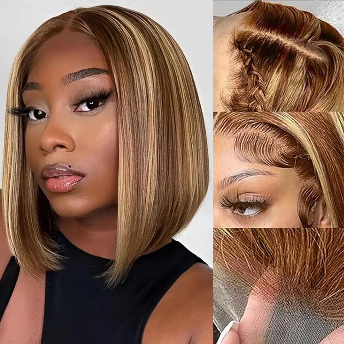 Bobpruik van echt haar 13x4 HD - Pre Parted 13X4 Lace Front Bob Wig recensie en prijs