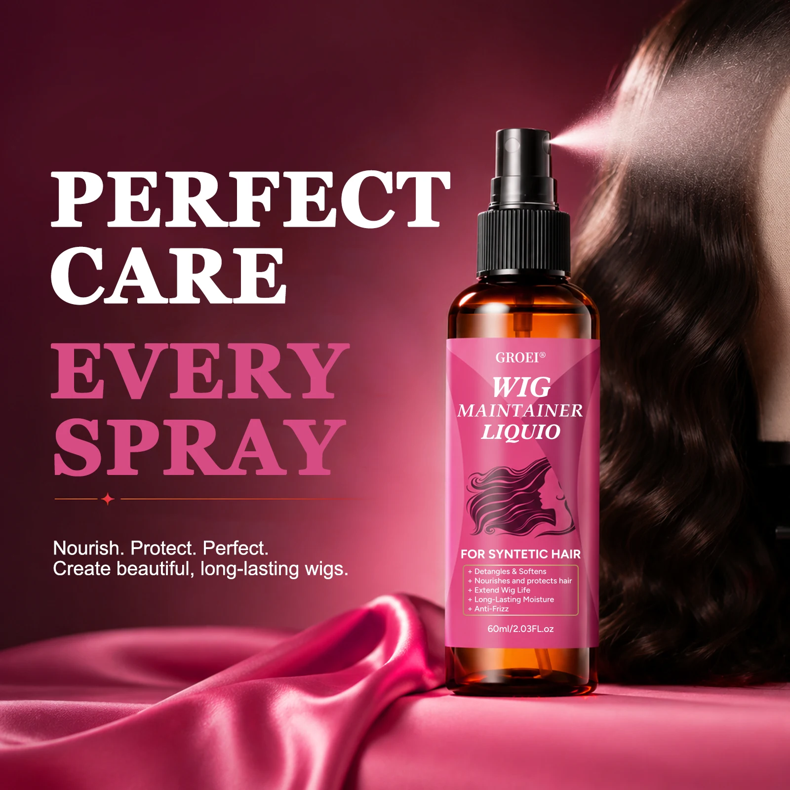 GROEI Anti-Frizz Haarverzorgin - Synthetic Wigs recensie en prijs