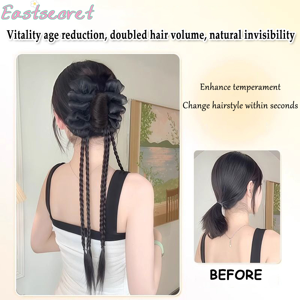 Zwarte strik, halve haarclip,  - Claw Clip Messy Bun Hair Piece recensie en prijs