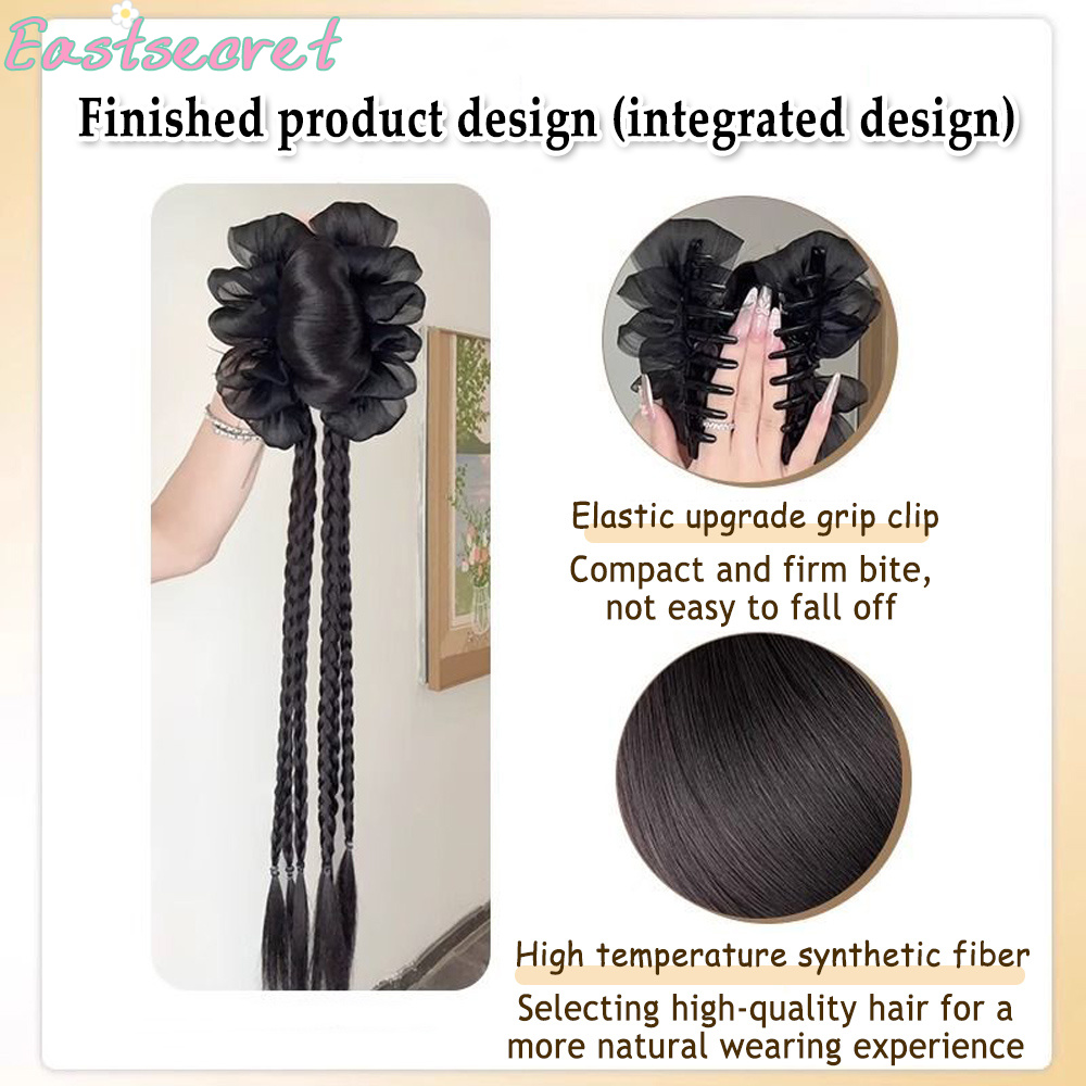 Zwarte strik, halve haarclip,  - Claw Clip Messy Bun Hair Piece recensie en prijs