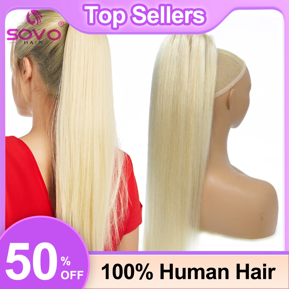 SOVO Trekkoord Paardenstaart E - Seamless Clip In Hair Extensions Human Hair recensie en prijs