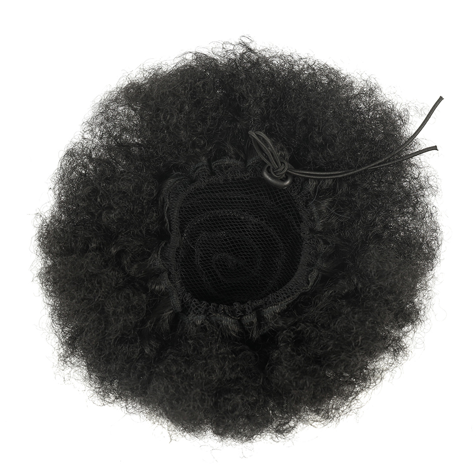 Afro Bladerdeeg Trekkoord Paar - Drawstring Afro Curly Puff Ponytail recensie en prijs