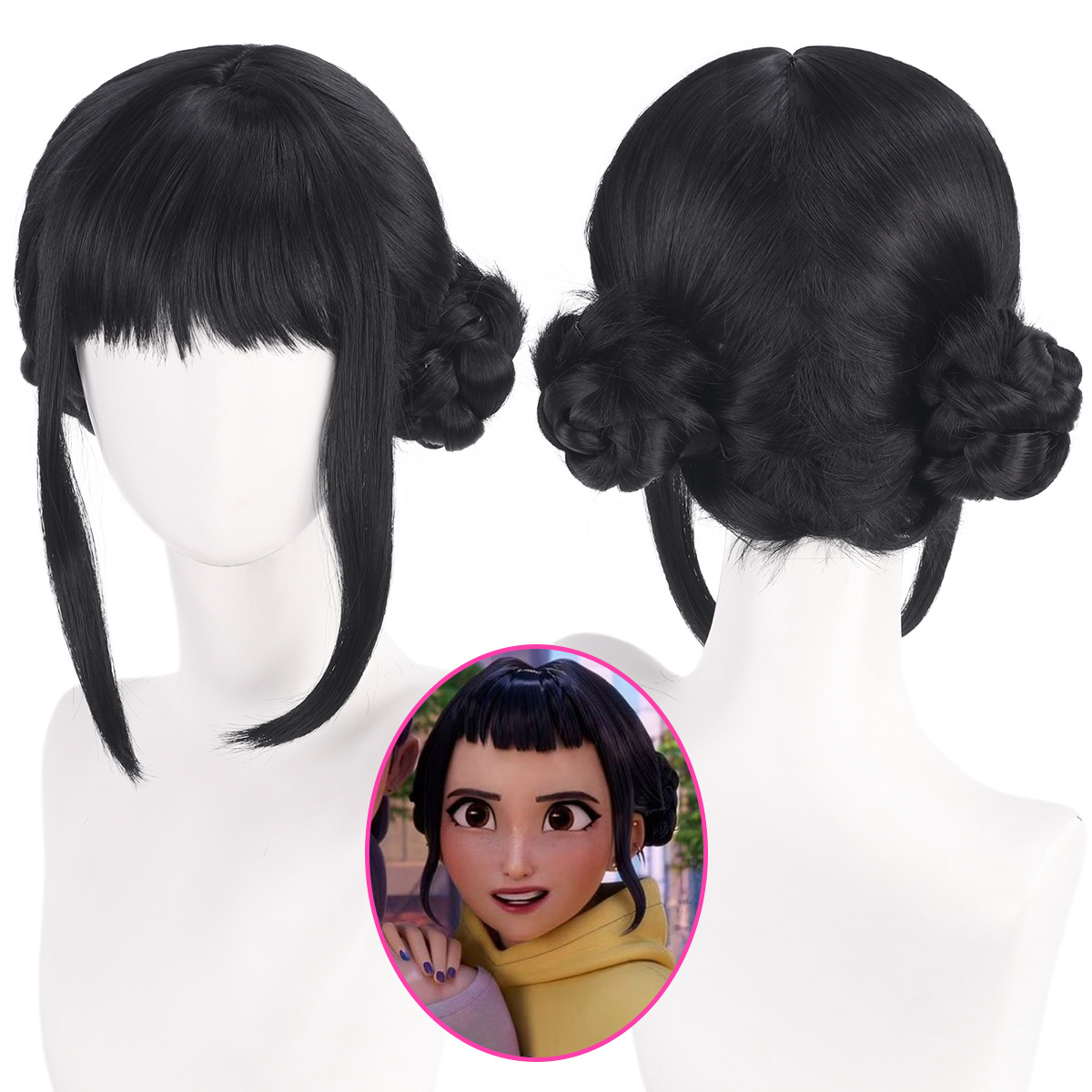 Zoey Cosplay Pruik 33 cm Zwart - Synthetic Braided Wigs For Black Women recensie en prijs