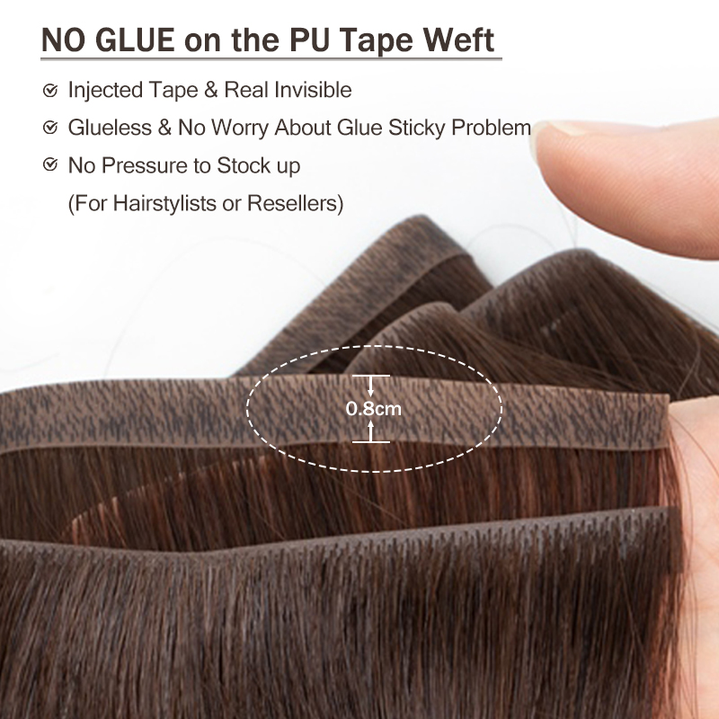 Onzichtbare lange tape PU-insl - Invisible Tape In Extensions Real Hair recensie en prijs