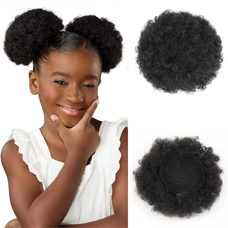 Synthetische Afro Puff Trekkoo - Drawstring Afro Curly Puff Ponytail recensie en prijs
