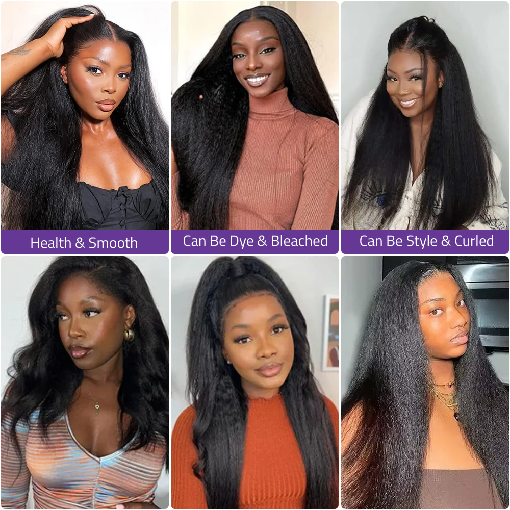 Kinky Yaki Straight Haarwerk m - Glueless Wear And Go Human Hair Wig recensie en prijs
