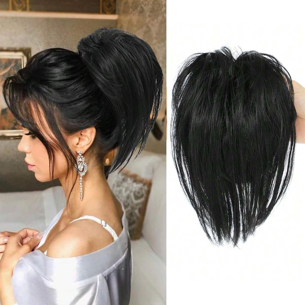 Synthetische, warrige, rechte  - Claw Clip Messy Bun Hair Piece recensie en prijs
