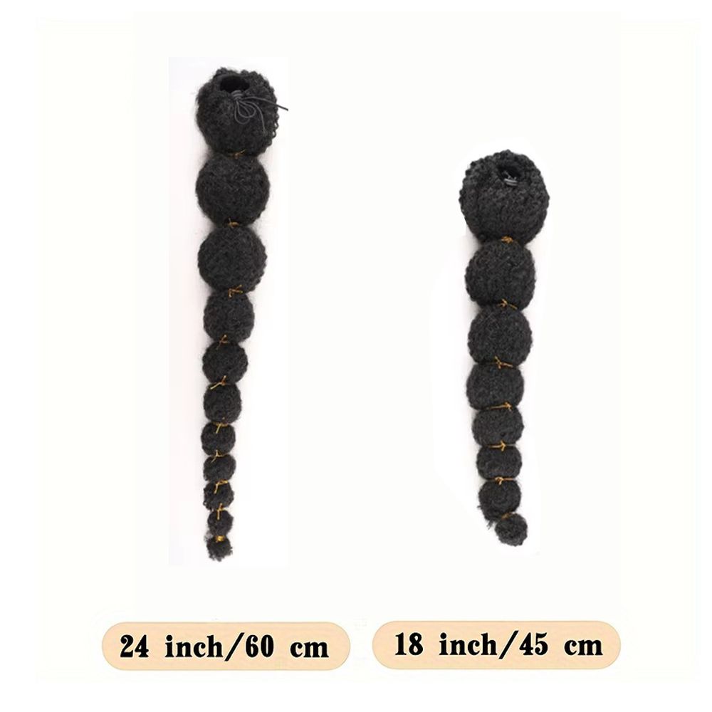 Kinky Afro Puff paardenstaartv - Drawstring Afro Curly Puff Ponytail recensie en prijs