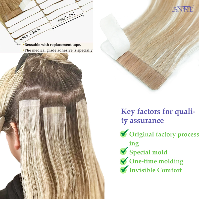 JSNME Tape In Hair Extension 1 - Invisible Tape In Extensions Real Hair recensie en prijs