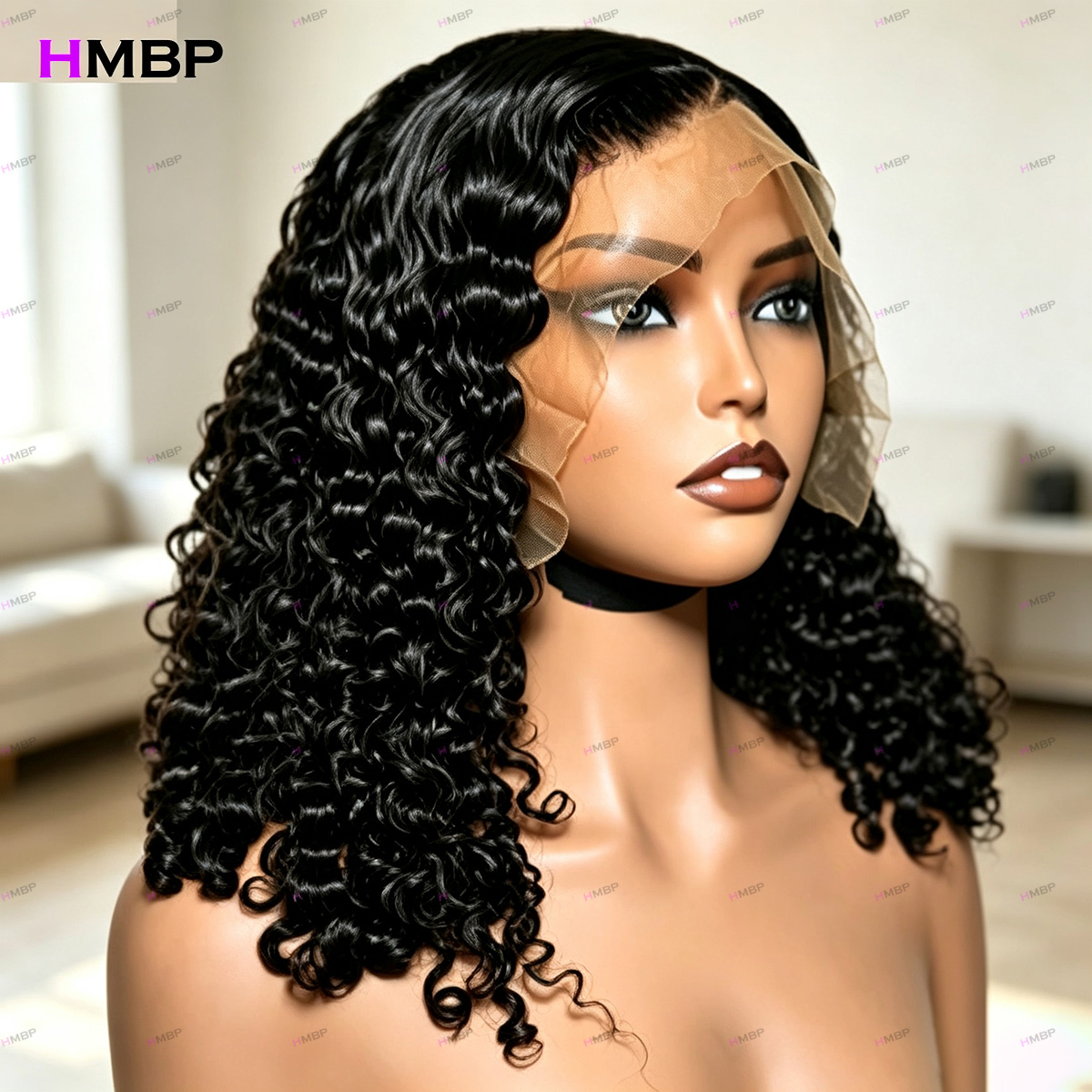7x7 HD Kant Frontal Water Wave - Hd Lace Frontal Wig Human Hair Pre Plucked recensie en prijs