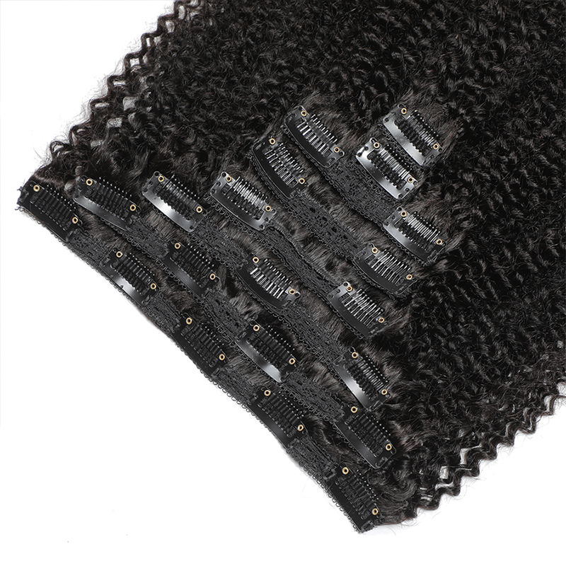 Afro-clip-in extensions van ec - Seamless Clip In Hair Extensions Human Hair recensie en prijs