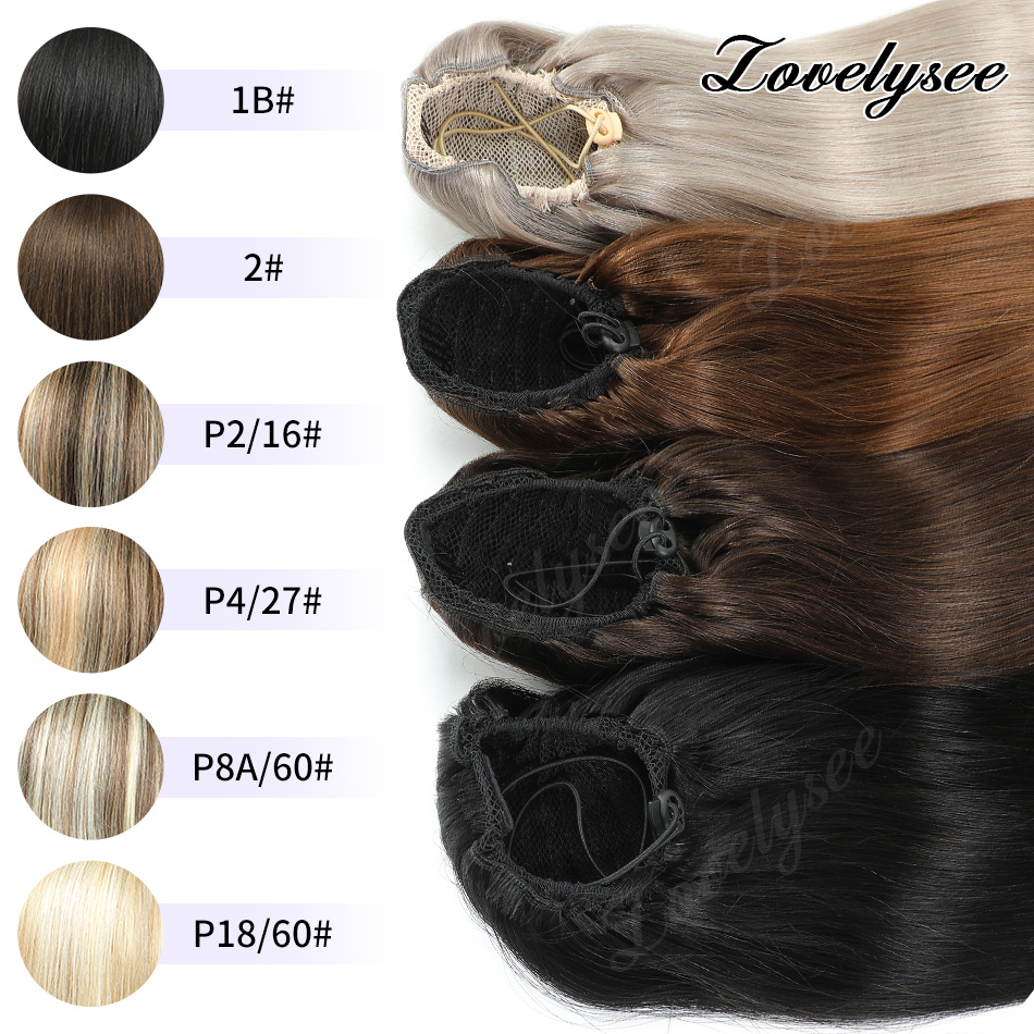 14-18 inch korte paardenstaart - Seamless Clip In Hair Extensions Human Hair recensie en prijs