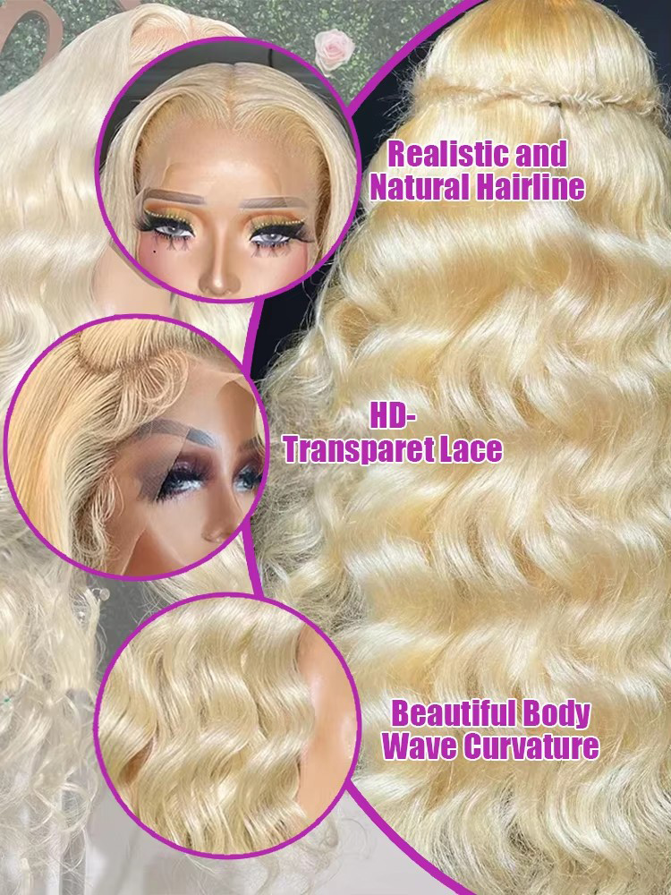 30-40 inch 613 honingblonde pr - 613 Blonde Body Wave Lace Front Wig recensie en prijs