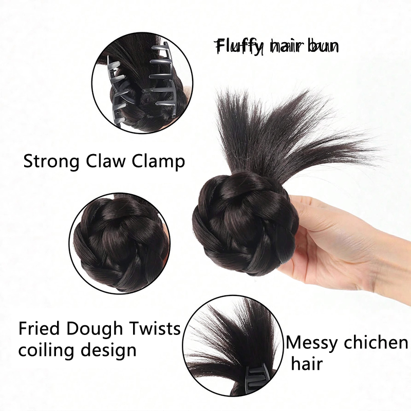 Pluizig, stugge, rommelige kno - Claw Clip Messy Bun Hair Piece recensie en prijs
