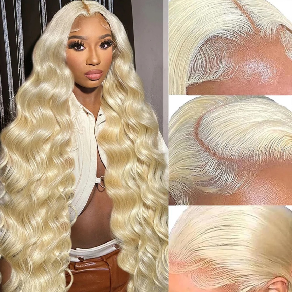 46 inch HD blonde 13x4 kantfro - 613 Blonde Body Wave Lace Front Wig recensie en prijs