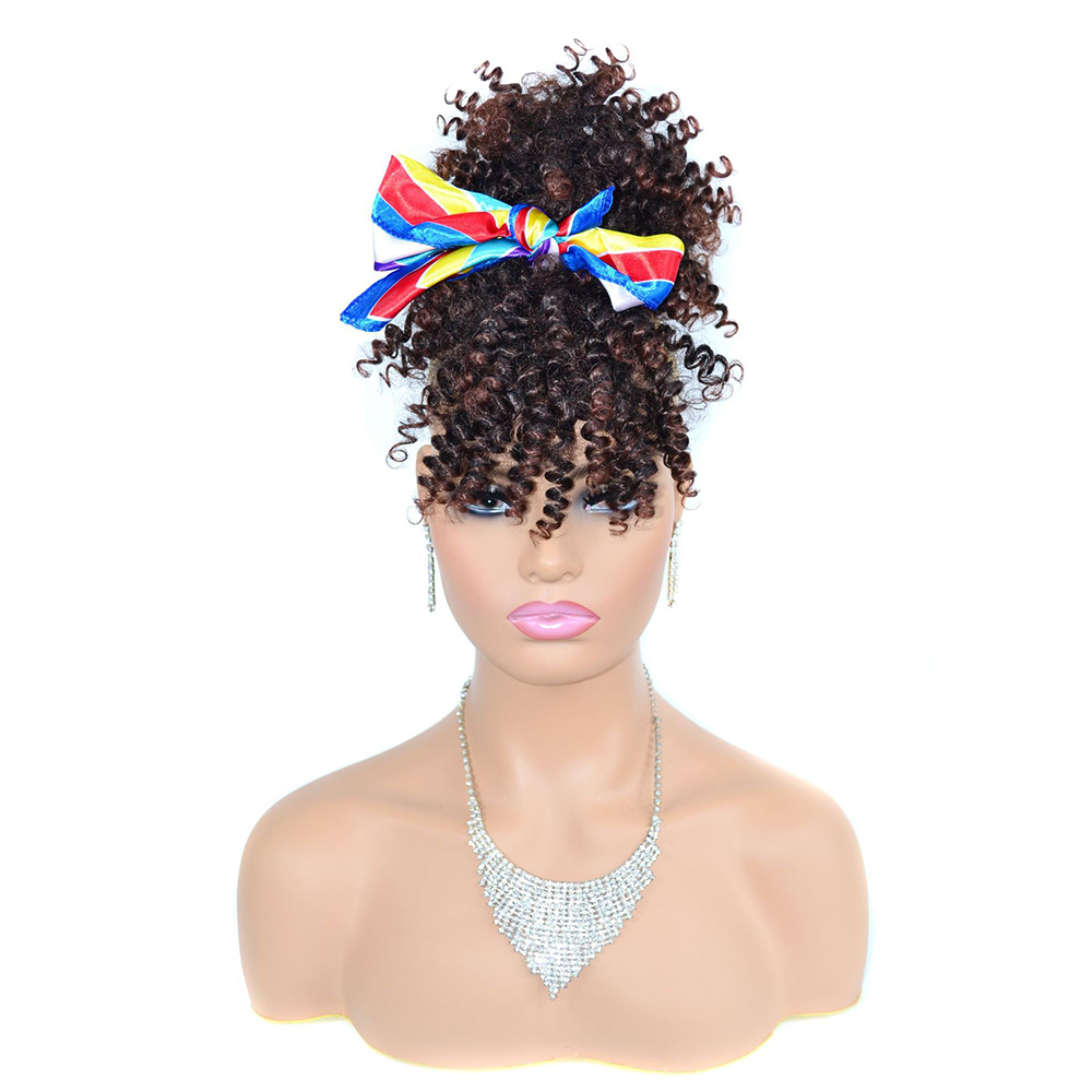 Afro Kinky Curly Puff paardens - Drawstring Afro Curly Puff Ponytail recensie en prijs