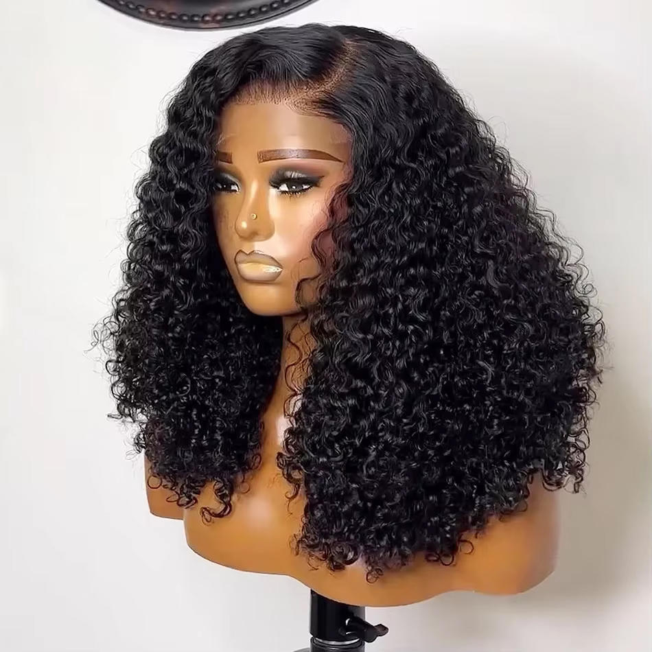 230% Kort Krullend Bob 13x4 Ka - Glueless Wear And Go Human Hair Wig recensie en prijs
