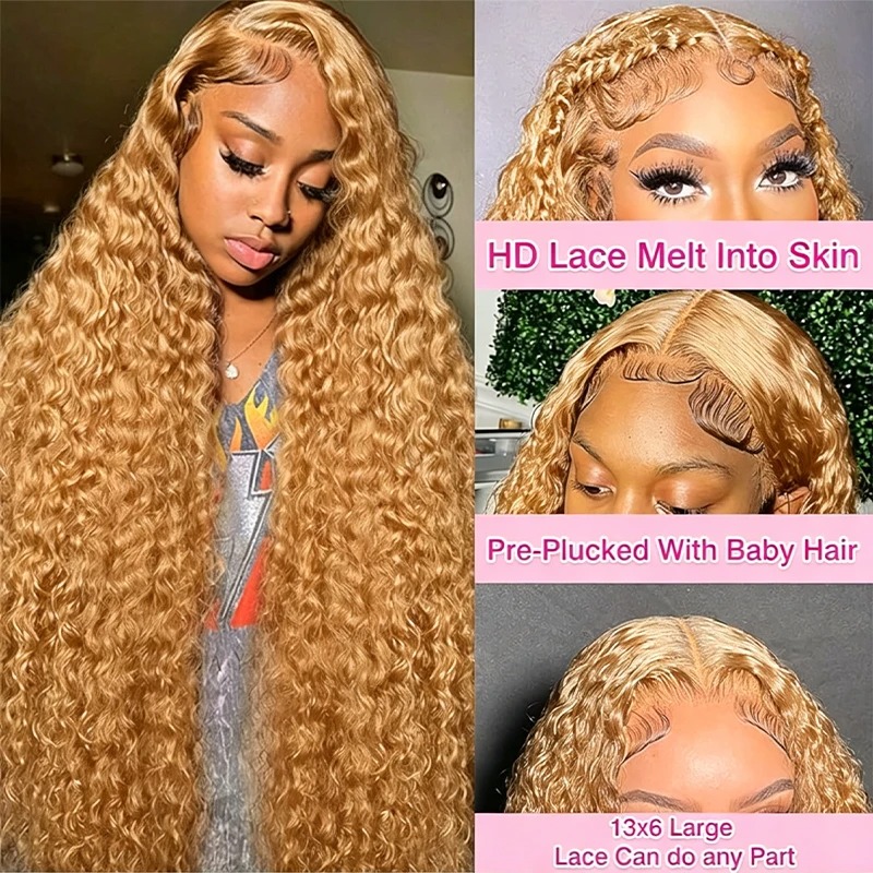 34 38 inch honingblonde pruik  - Hd Lace Frontal Wig Human Hair Pre Plucked recensie en prijs