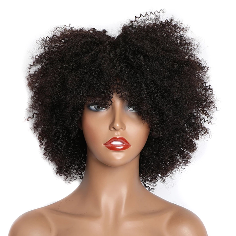 Korte, kinky krullende pruiken - Short Pixie Cut Wig Human Hair Cheap recensie en prijs
