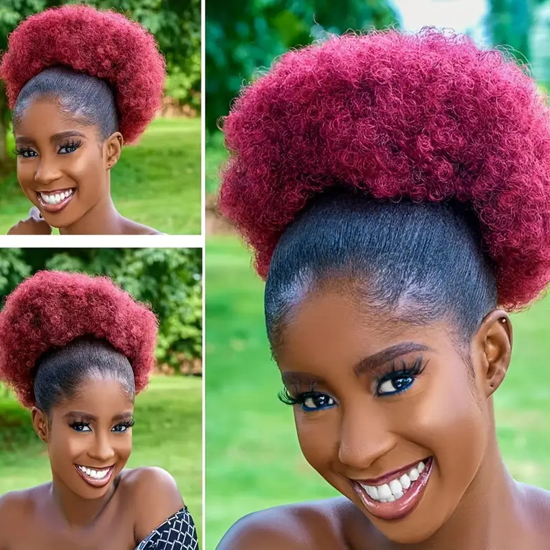 1pc Dames 10-inch Afro Kinky K - Drawstring Afro Curly Puff Ponytail recensie en prijs
