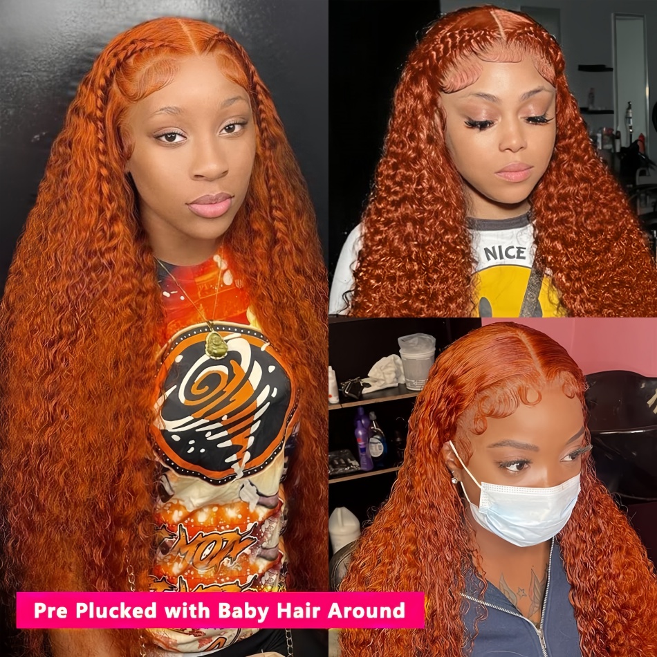30 inch oranje ginger water wa - Human Hair Wigs recensie en prijs